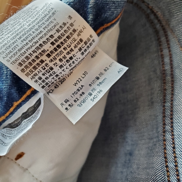 Levi's 505C Acid Wash Jeans 32 x 30 orange tab - Picture 7 of 12